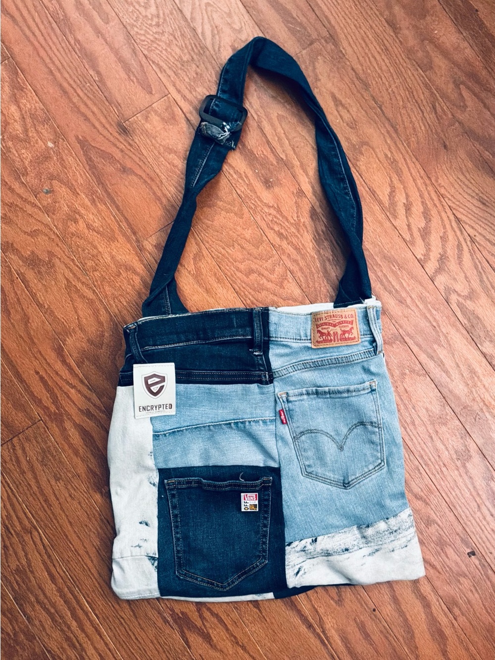 Boho  Patchwork Denim Shoulder Bag